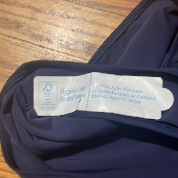 Andie The Malibu One Piece Swimsuit Navy size L NWT minimalist - Picture 5 of 7